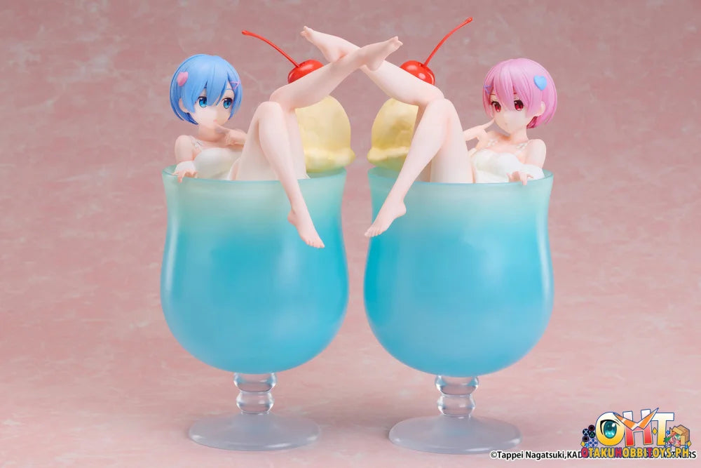 Elcoco 1/7 Re:zero -Starting Life In Another World- Rem Cream Soda Scale Figure