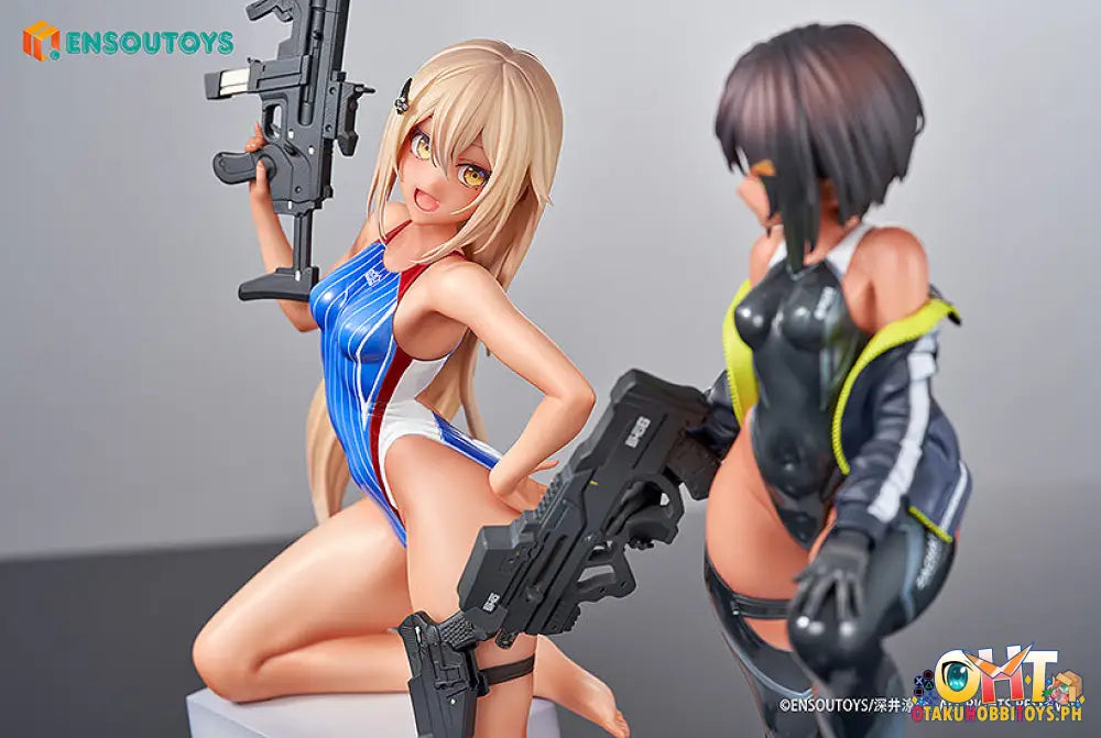 Ensoutoys Arms Note 1/7 Swim Team Bucho-Chan And Kohai-Chan Set Scale Figure