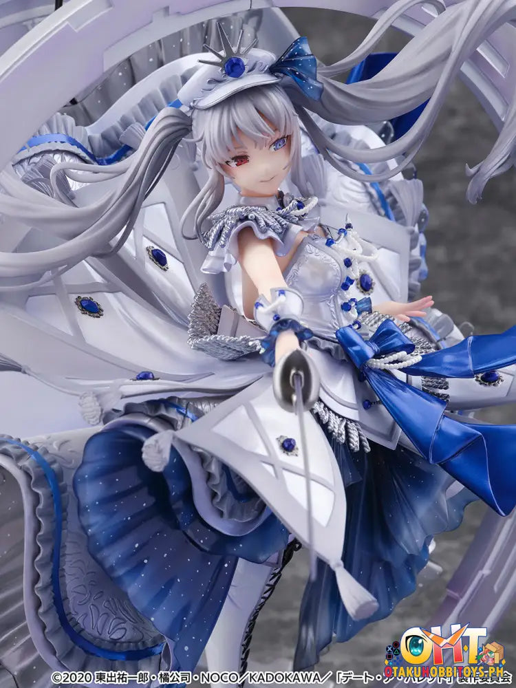 Estream Date A Bullet 1/7 White Queen -Royal Blue Sapphire Dress Ver.- Shibuya Scramble Figure Scale