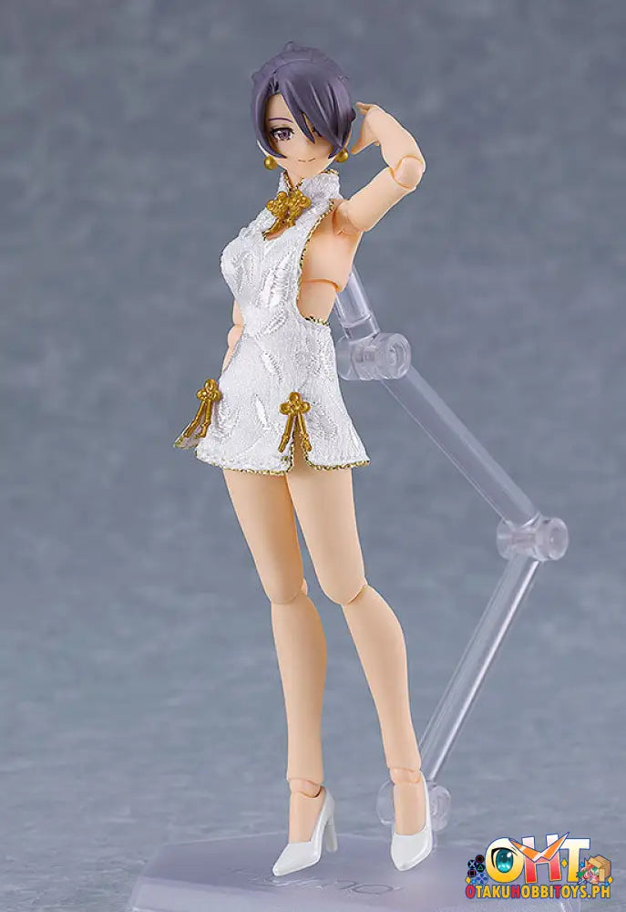 Figma 569B Female Body (Mika) With Mini Skirt Chinese Dress Outfit (White) Styles