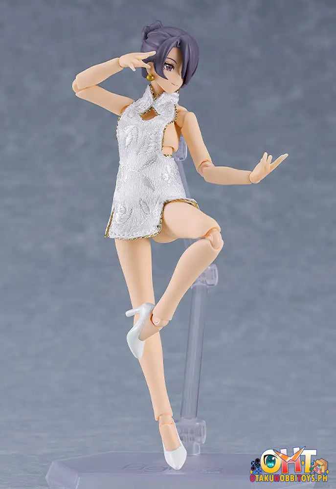 Figma 569B Female Body (Mika) With Mini Skirt Chinese Dress Outfit (White) Styles