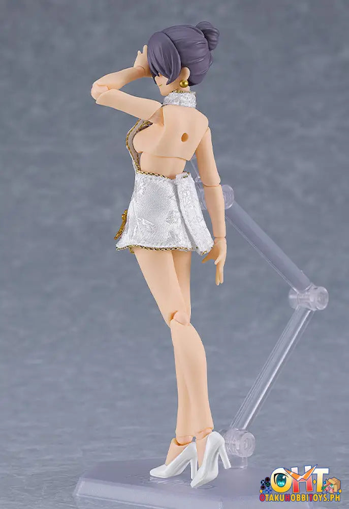Figma 569B Female Body (Mika) With Mini Skirt Chinese Dress Outfit (White) Styles