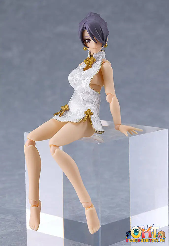 Figma 569B Female Body (Mika) With Mini Skirt Chinese Dress Outfit (White) Styles