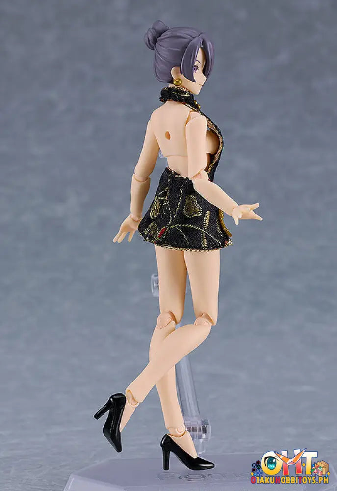 Figma 569C Female Body (Mika) With Mini Skirt Chinese Dress Outfit (Black) Styles