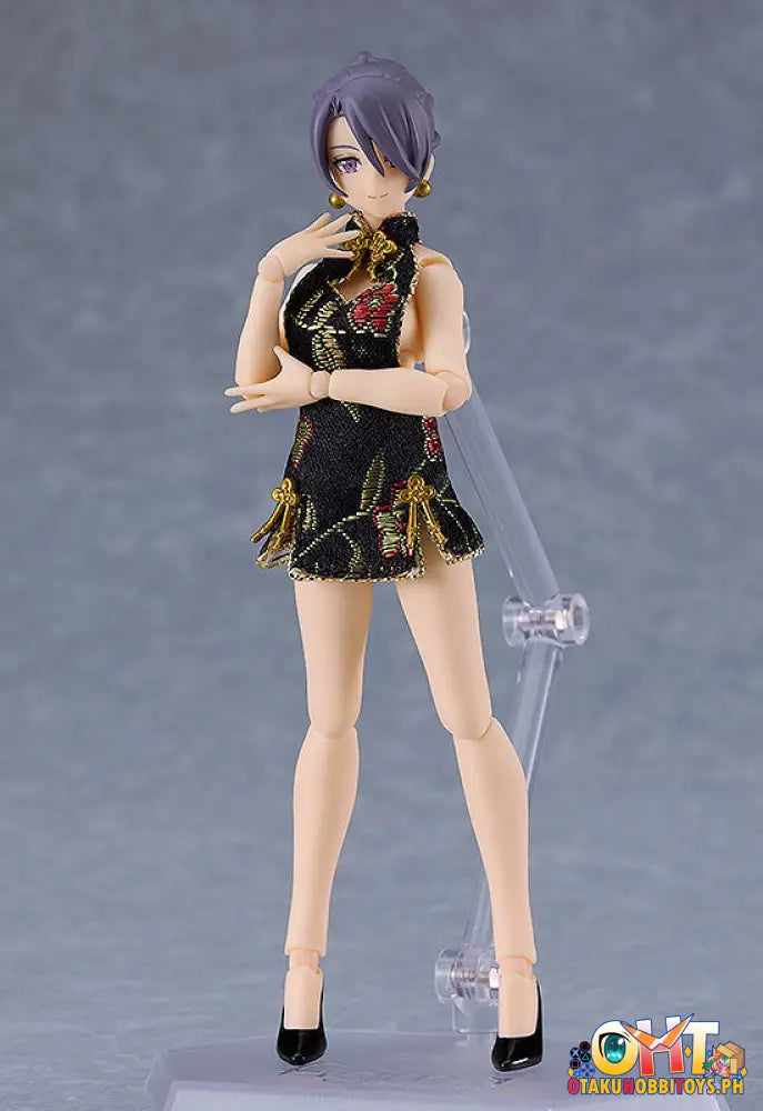 Figma 569C Female Body (Mika) With Mini Skirt Chinese Dress Outfit (Black) Styles