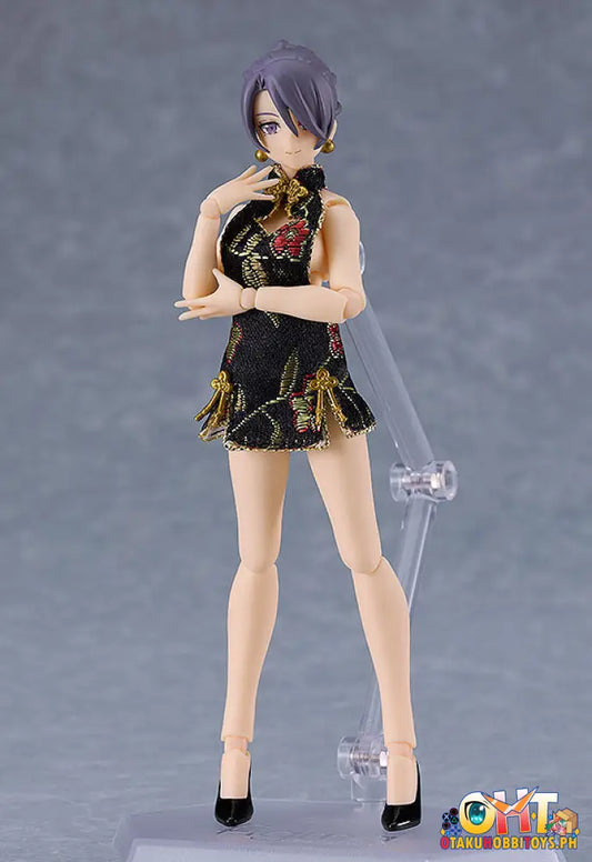 Figma 569C Female Body (Mika) With Mini Skirt Chinese Dress Outfit (Black) Styles