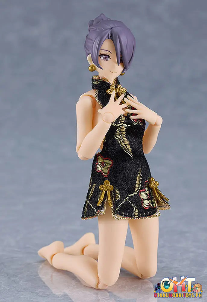 Figma 569C Female Body (Mika) With Mini Skirt Chinese Dress Outfit (Black) Styles