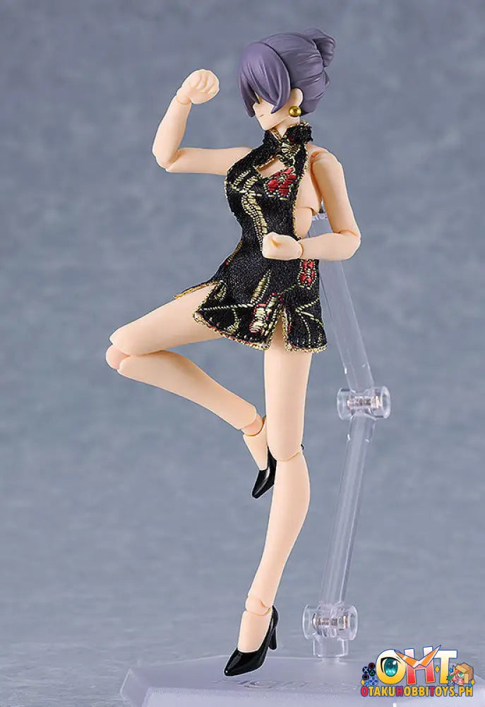 Figma 569C Female Body (Mika) With Mini Skirt Chinese Dress Outfit (Black) Styles