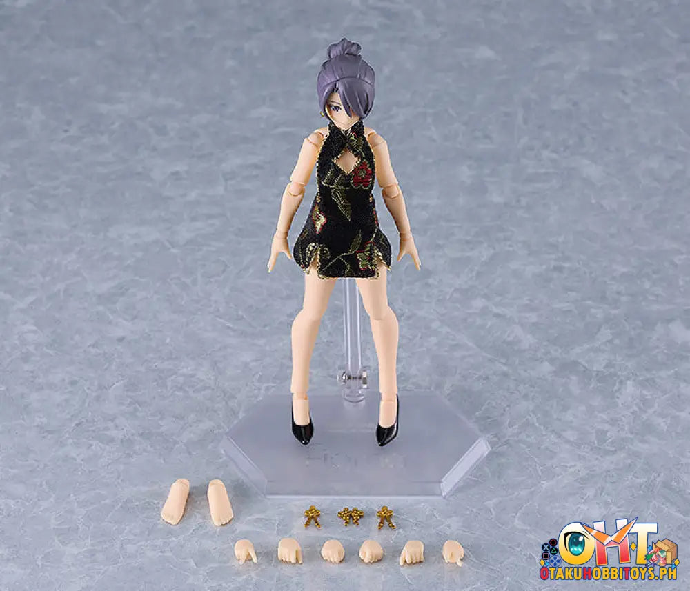 Figma 569C Female Body (Mika) With Mini Skirt Chinese Dress Outfit (Black) Styles