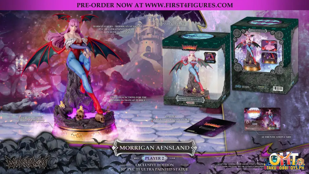 First4Figures Darkstalkers Morrigan Aensland Player 2 Exclusive Edition [Pvc Tf Ultra] Scale Figure