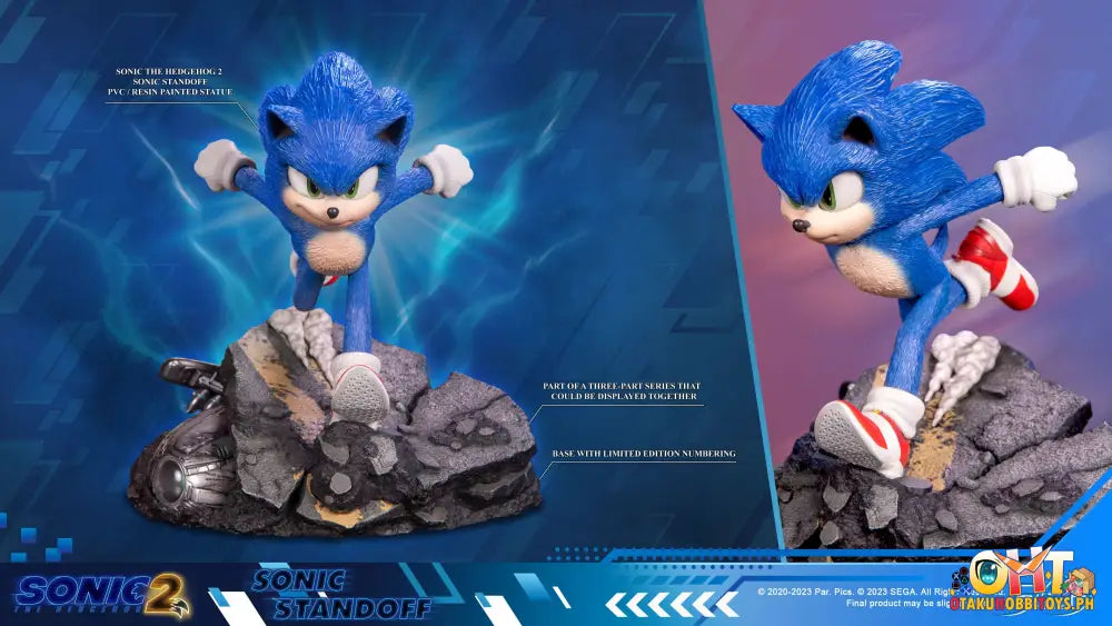 First4Figures Sonic The Hedgehog 2 - Sonic Standoff Scale Figure