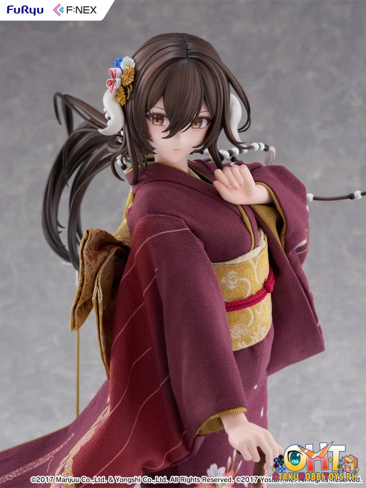 FURYU 1/4 F:NEX Mikasa blue flower komachi ver -Japanese Doll- Scale Figure