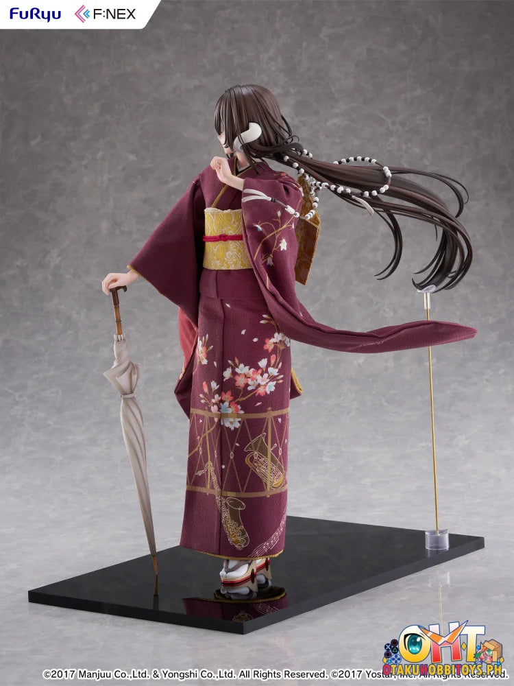FURYU 1/4 F:NEX Mikasa blue flower komachi ver -Japanese Doll- Scale Figure