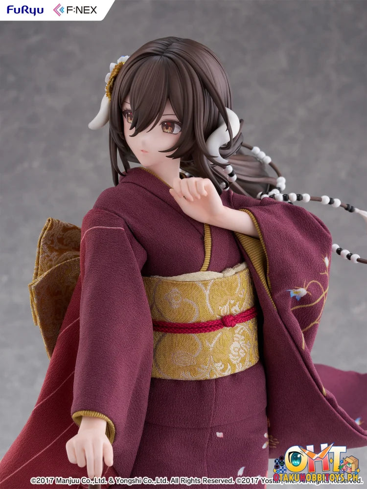 FURYU 1/4 F:NEX Mikasa blue flower komachi ver -Japanese Doll- Scale Figure
