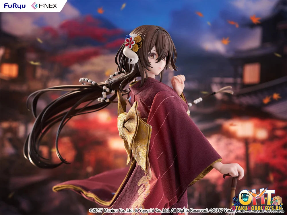 FURYU 1/4 F:NEX Mikasa blue flower komachi ver -Japanese Doll- Scale Figure