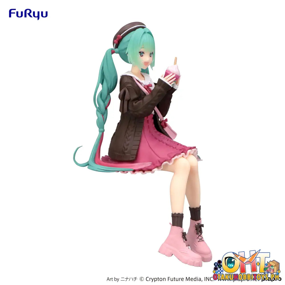 Furyu Hatsune Miku Noodle Stopper Figure -Autumn Date Pink Color Ver. Prize