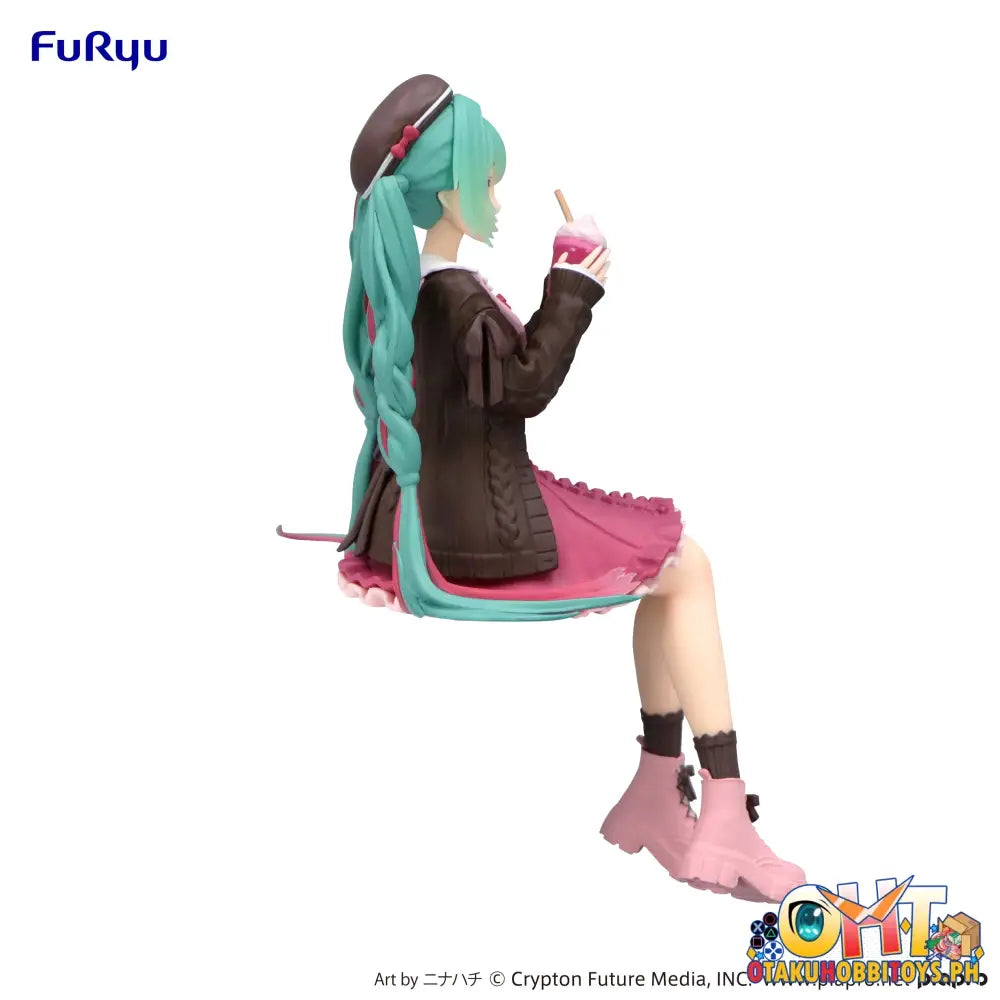 Furyu Hatsune Miku Noodle Stopper Figure -Autumn Date Pink Color Ver. Prize