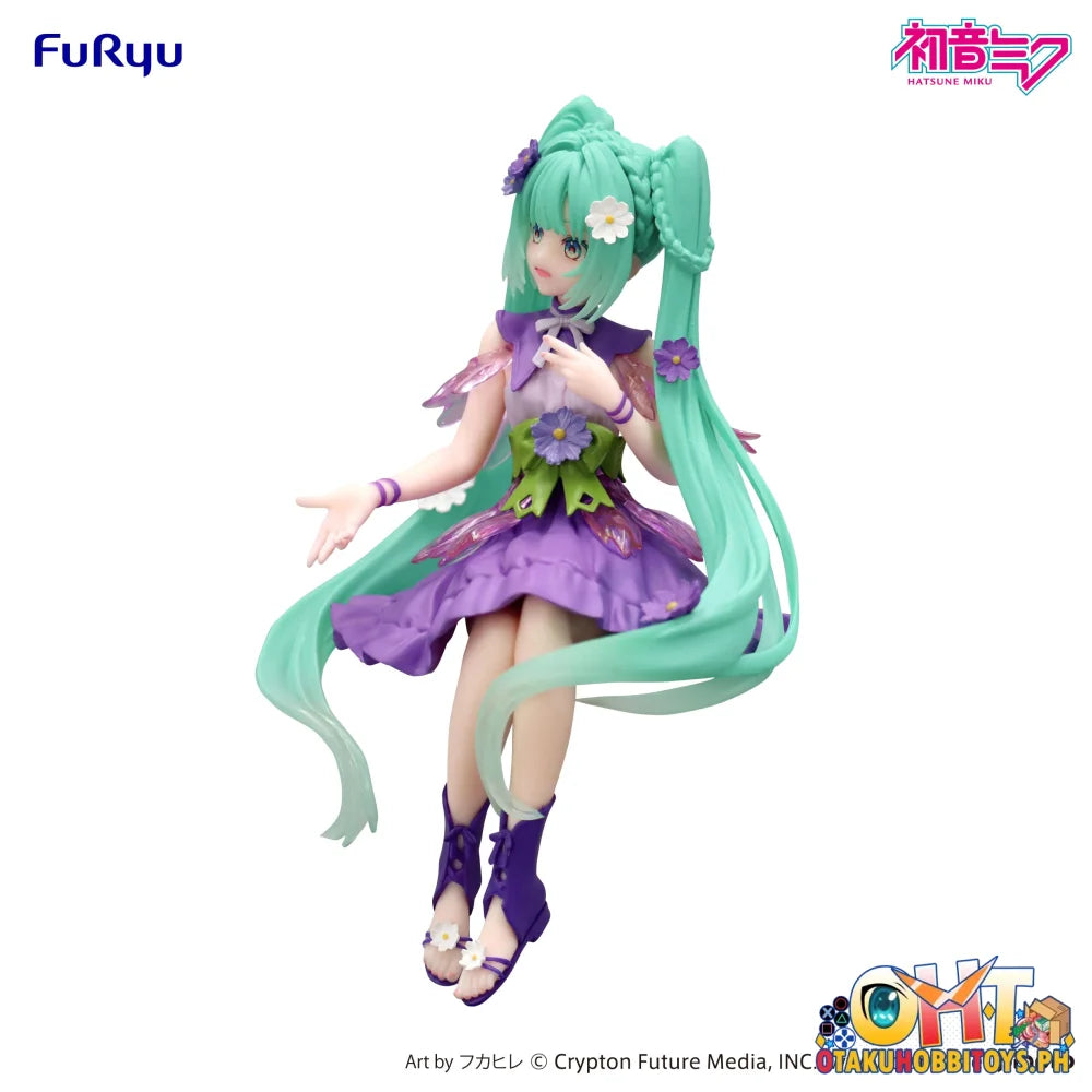 FuRyu Hatsune Miku Noodle Stopper Figure -Flower Fairy Cosmos Purple Color ver.- Prize Figure