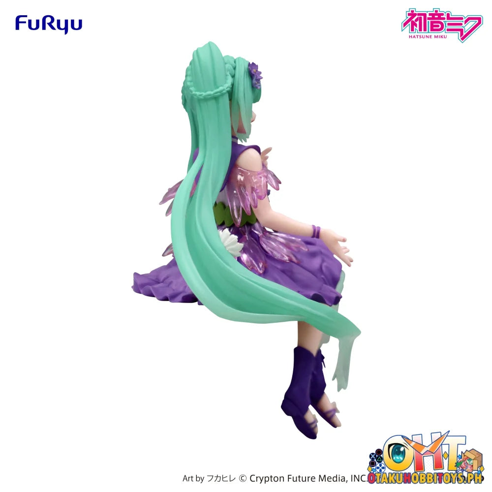 FuRyu Hatsune Miku Noodle Stopper Figure -Flower Fairy Cosmos Purple Color ver.- Prize Figure