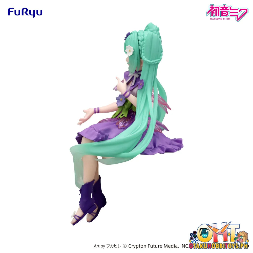 FuRyu Hatsune Miku Noodle Stopper Figure -Flower Fairy Cosmos Purple Color ver.- Prize Figure