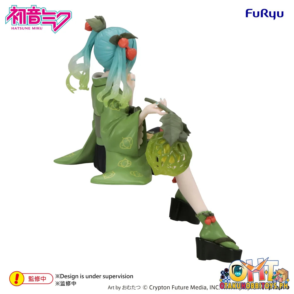 FuRyu Hatsune Miku Noodle Stopper Figure -Flower Fairy Winter Cherry Green Color ver.- - Prize Figure
