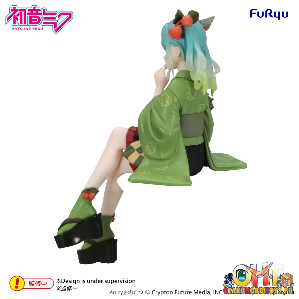 FuRyu Hatsune Miku Noodle Stopper Figure -Flower Fairy Winter Cherry Green Color ver.- - Prize Figure