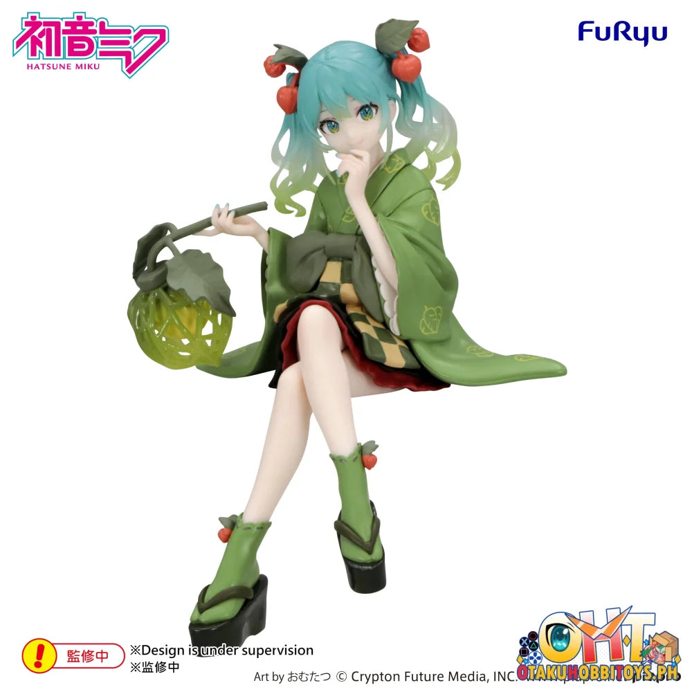 FuRyu Hatsune Miku Noodle Stopper Figure -Flower Fairy Winter Cherry Green Color ver.- - Prize Figure