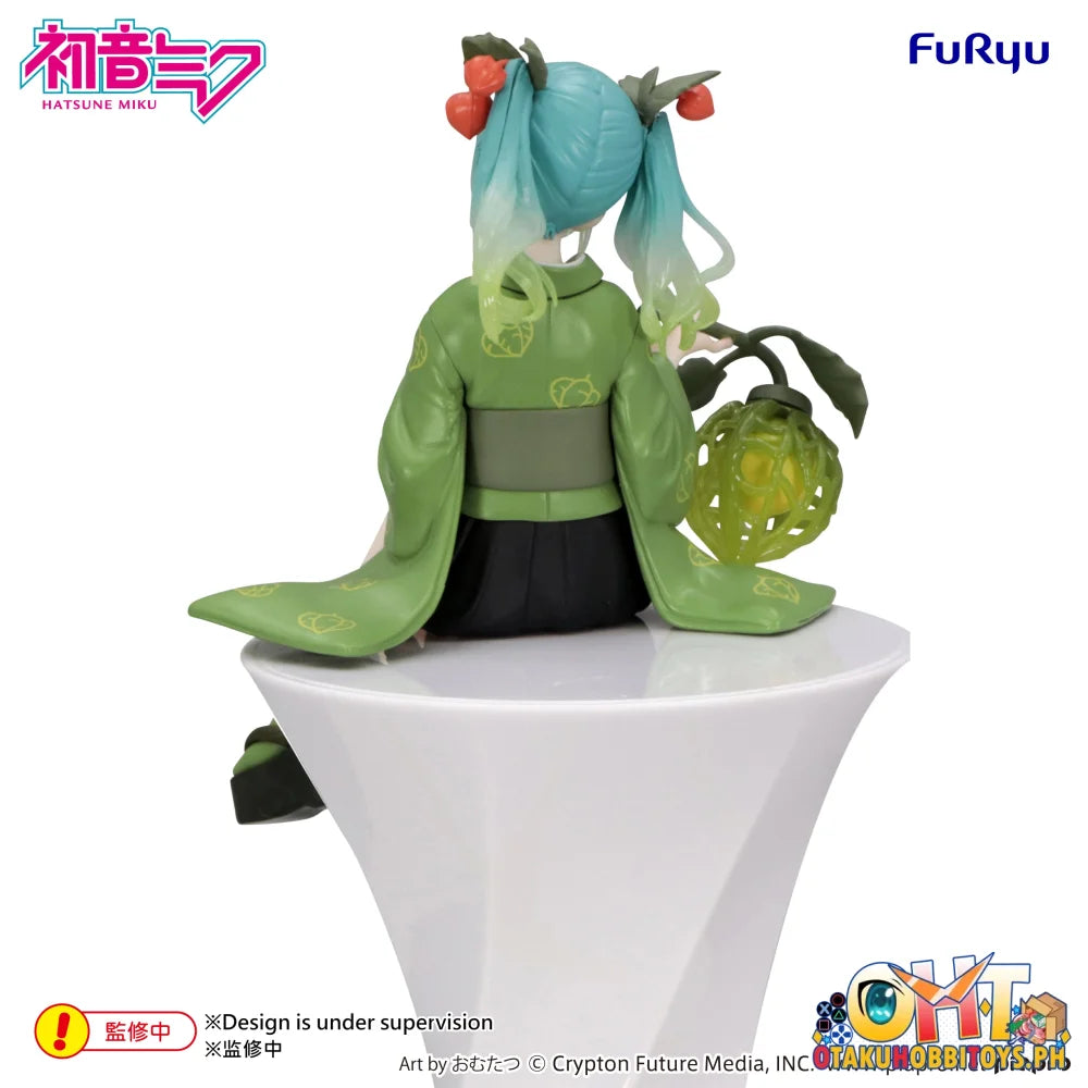 FuRyu Hatsune Miku Noodle Stopper Figure -Flower Fairy Winter Cherry Green Color ver.- - Prize Figure