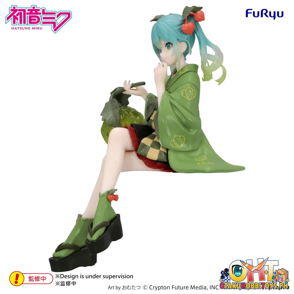 FuRyu Hatsune Miku Noodle Stopper Figure -Flower Fairy Winter Cherry Green Color ver.- - Prize Figure