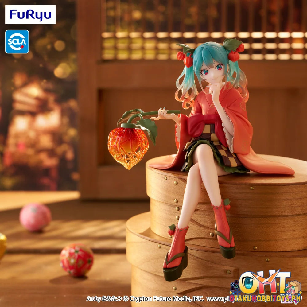 FuRyu Hatsune Miku Noodle Stopper Figure -Flower Fairy Winter Cherry- Prize Figure
