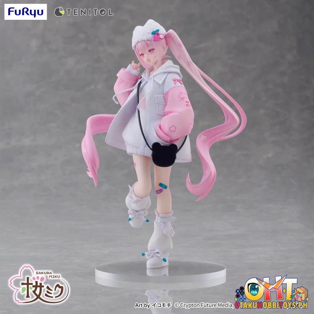 FuRyu Hatsune Miku TENITOL Sakura Miku Cool style[petit] Prize Figure