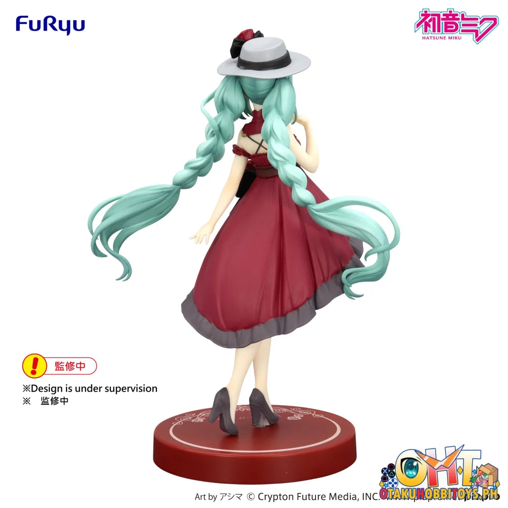 FuRyu Hatsune Miku Trio-Try-iT Figure -Outing Dress Red Color ver.- Prize Figure