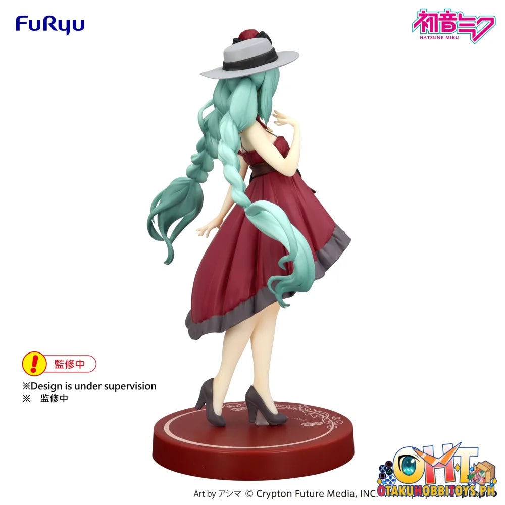 FuRyu Hatsune Miku Trio-Try-iT Figure -Outing Dress Red Color ver.- Prize Figure