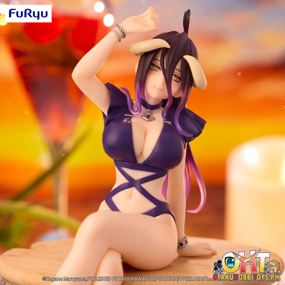 FuRyu OVERLORD Noodle Stopper Figure -Albedo Swimsuit Dark Purple Color ver.- Prize Figure