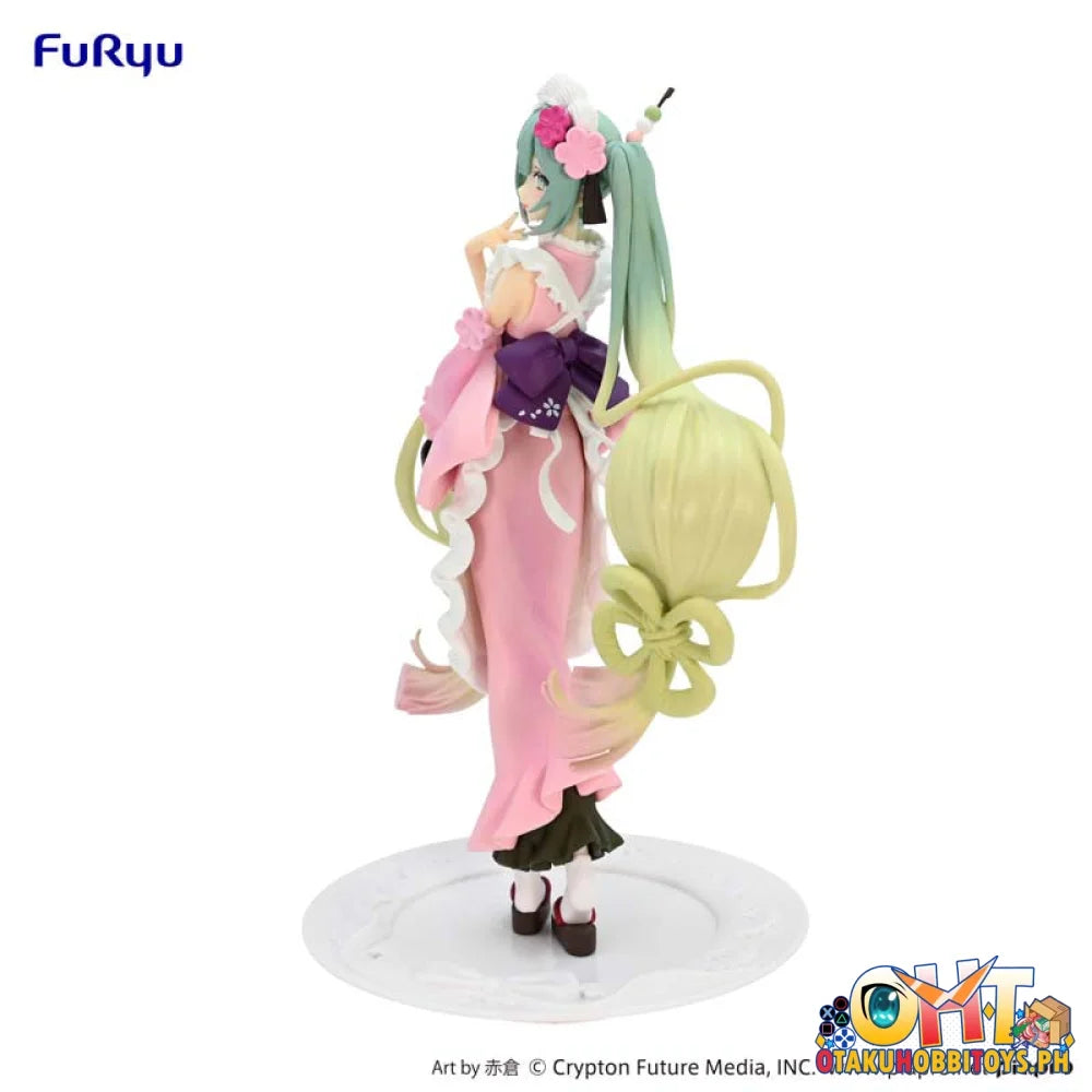 Furyu Piapro Characters Exceed Creative Figure Hatsune Miku Matcha Green Tea Parfait Cherry Blossom