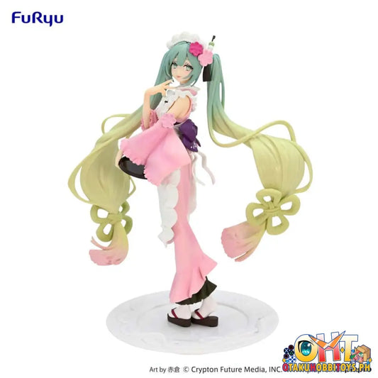 Furyu Piapro Characters Exceed Creative Figure Hatsune Miku Matcha Green Tea Parfait Cherry Blossom