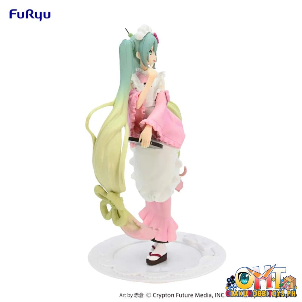 Furyu Piapro Characters Exceed Creative Figure Hatsune Miku Matcha Green Tea Parfait Cherry Blossom