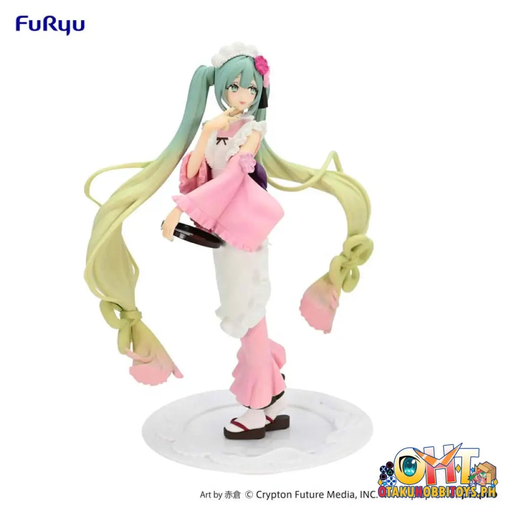 Furyu Piapro Characters Exceed Creative Figure Hatsune Miku Matcha Green Tea Parfait Cherry Blossom