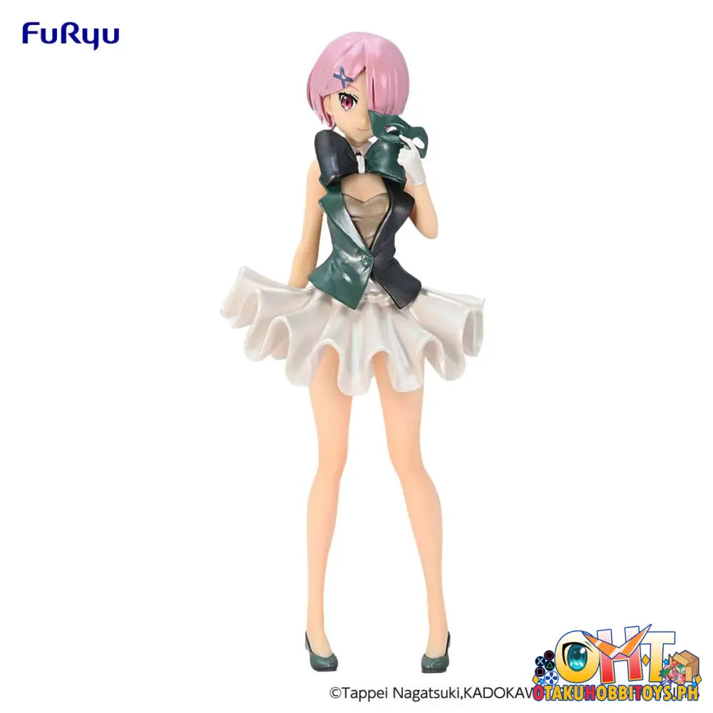 Furyu Re:zero Starting Life In Another World Sss Figure Ram Circus Pearl Color Ver. Prize