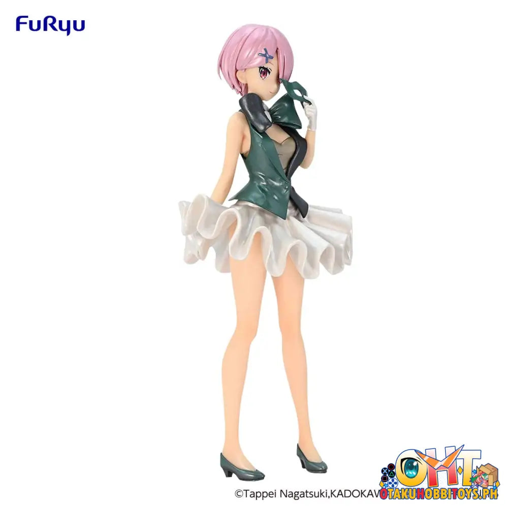 Furyu Re:zero Starting Life In Another World Sss Figure Ram Circus Pearl Color Ver. Prize