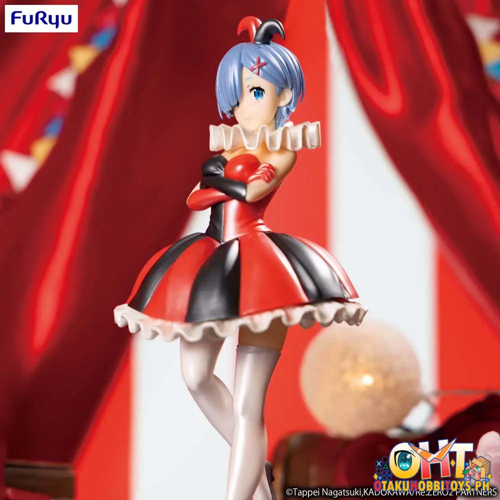 Furyu Re:zero Starting Life In Another World Sss Figure Rem Circus Pearl Color Ver. Prize