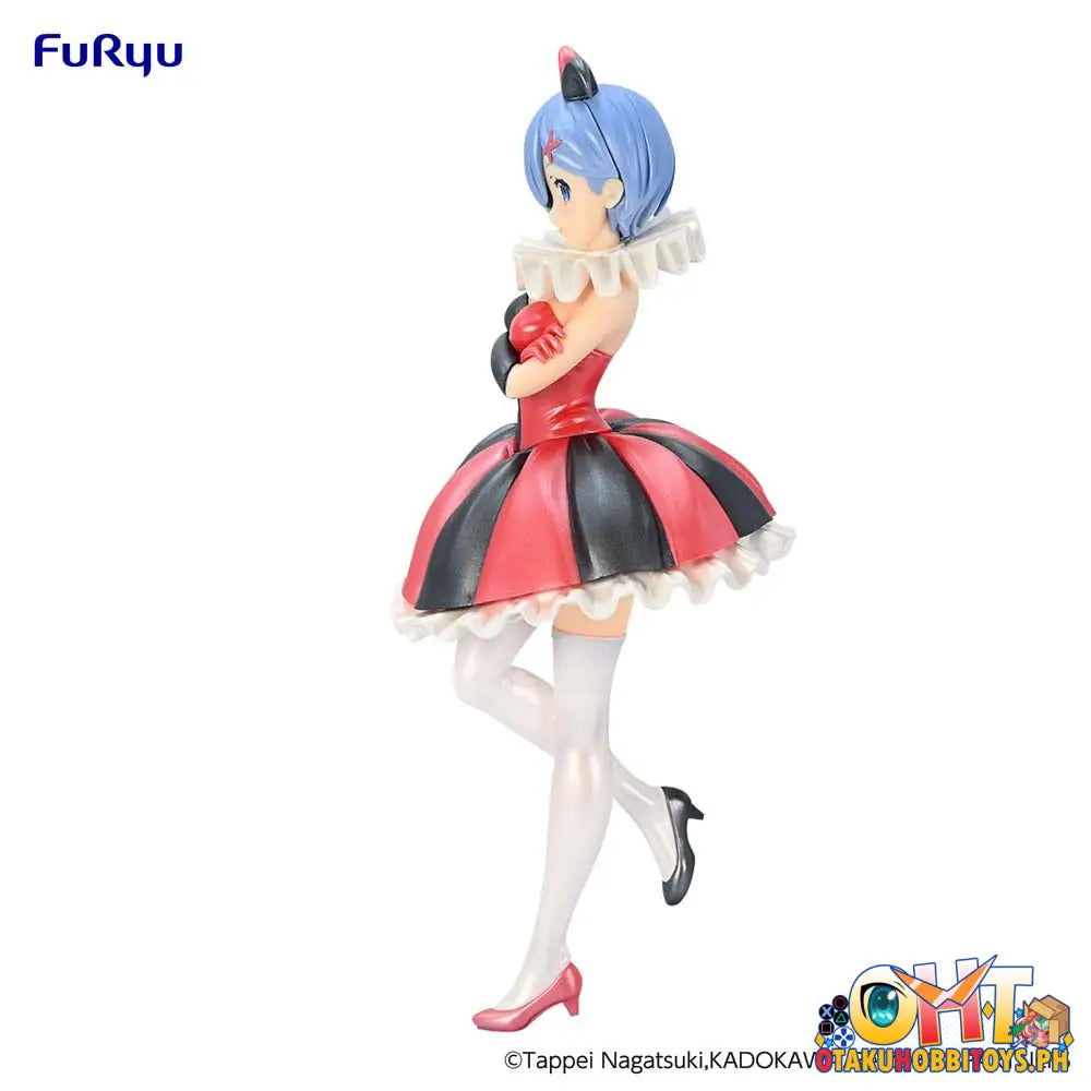 Furyu Re:zero Starting Life In Another World Sss Figure Rem Circus Pearl Color Ver. Prize