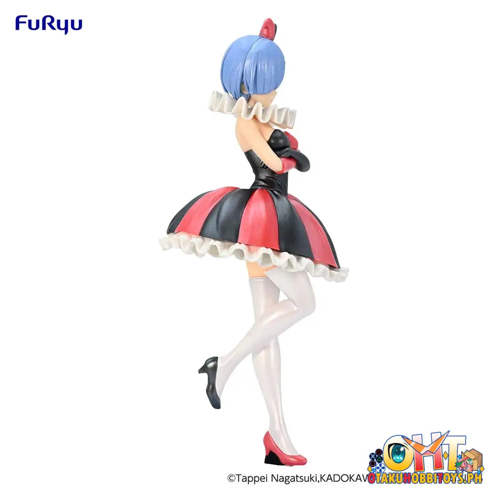 Furyu Re:zero Starting Life In Another World Sss Figure Rem Circus Pearl Color Ver. Prize