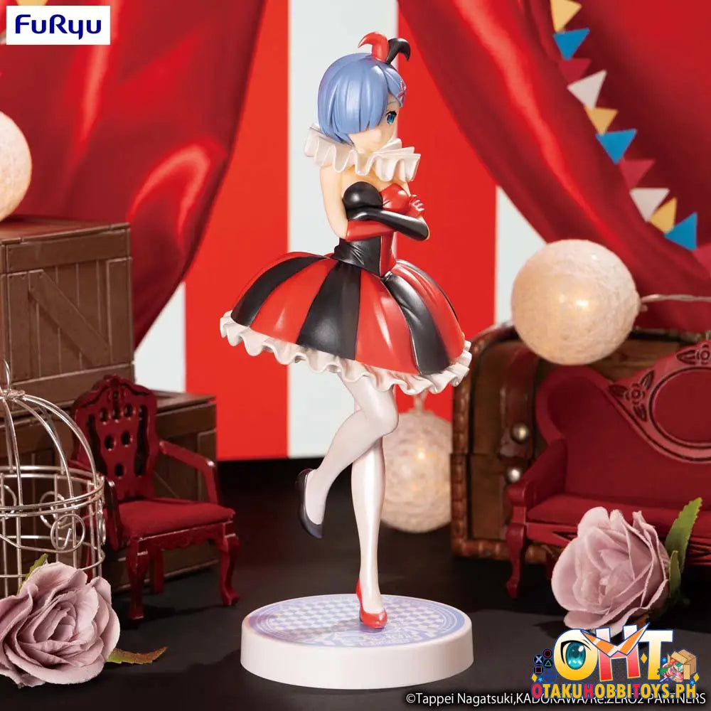 Furyu Re:zero Starting Life In Another World Sss Figure Rem Circus Pearl Color Ver. Prize