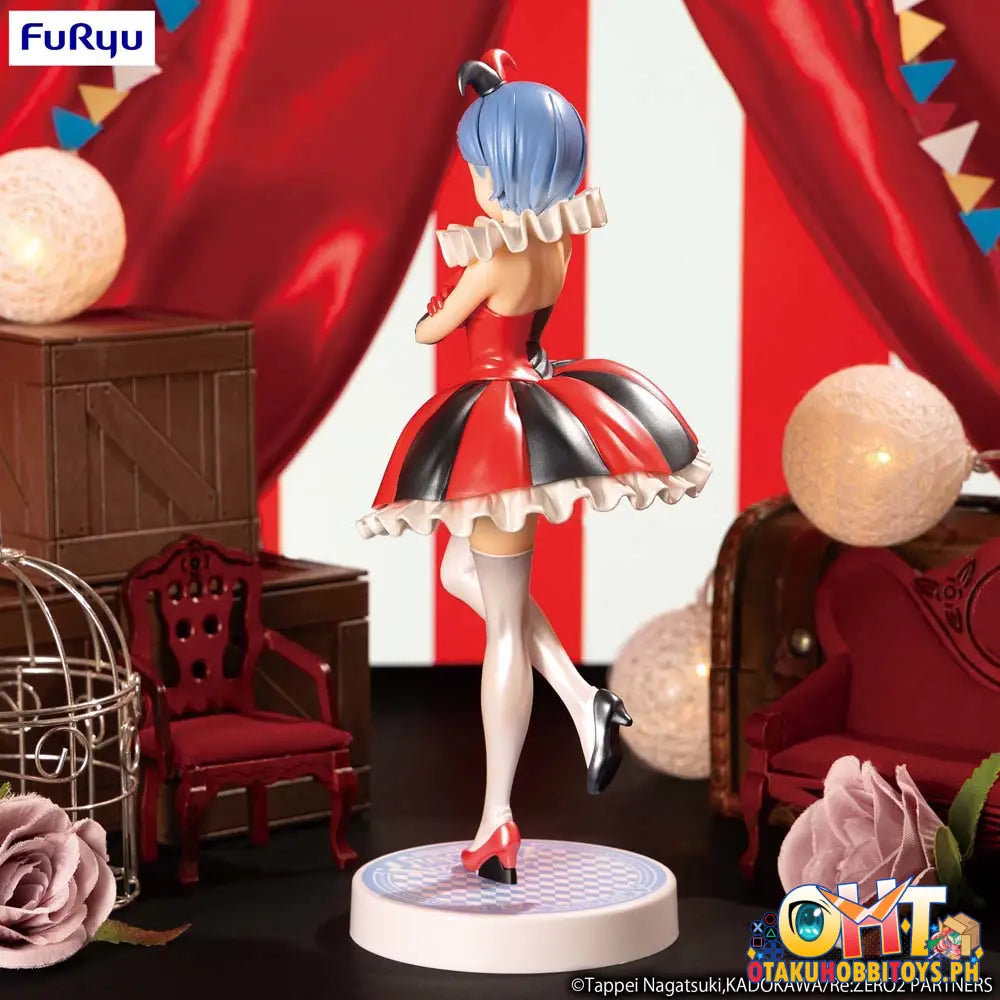 Furyu Re:zero Starting Life In Another World Sss Figure Rem Circus Pearl Color Ver. Prize