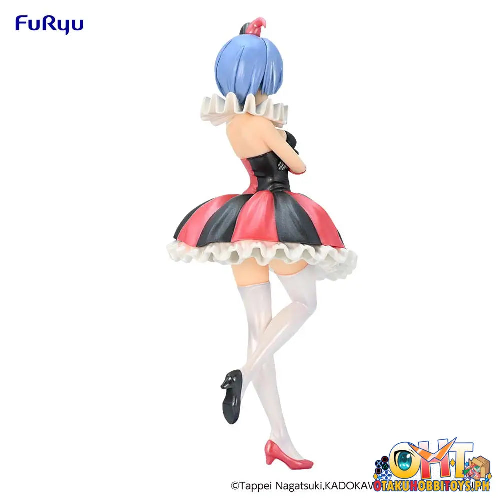 Furyu Re:zero Starting Life In Another World Sss Figure Rem Circus Pearl Color Ver. Prize