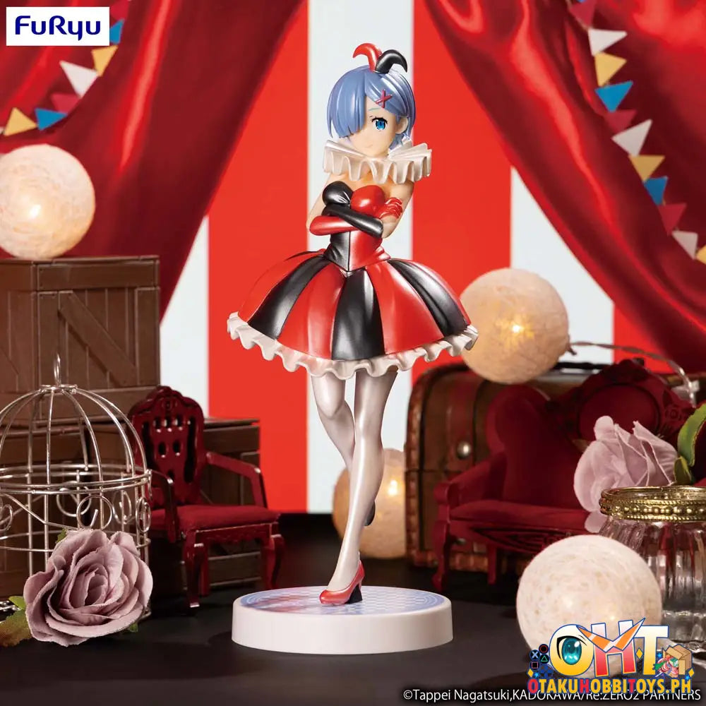 Furyu Re:zero Starting Life In Another World Sss Figure Rem Circus Pearl Color Ver. Prize