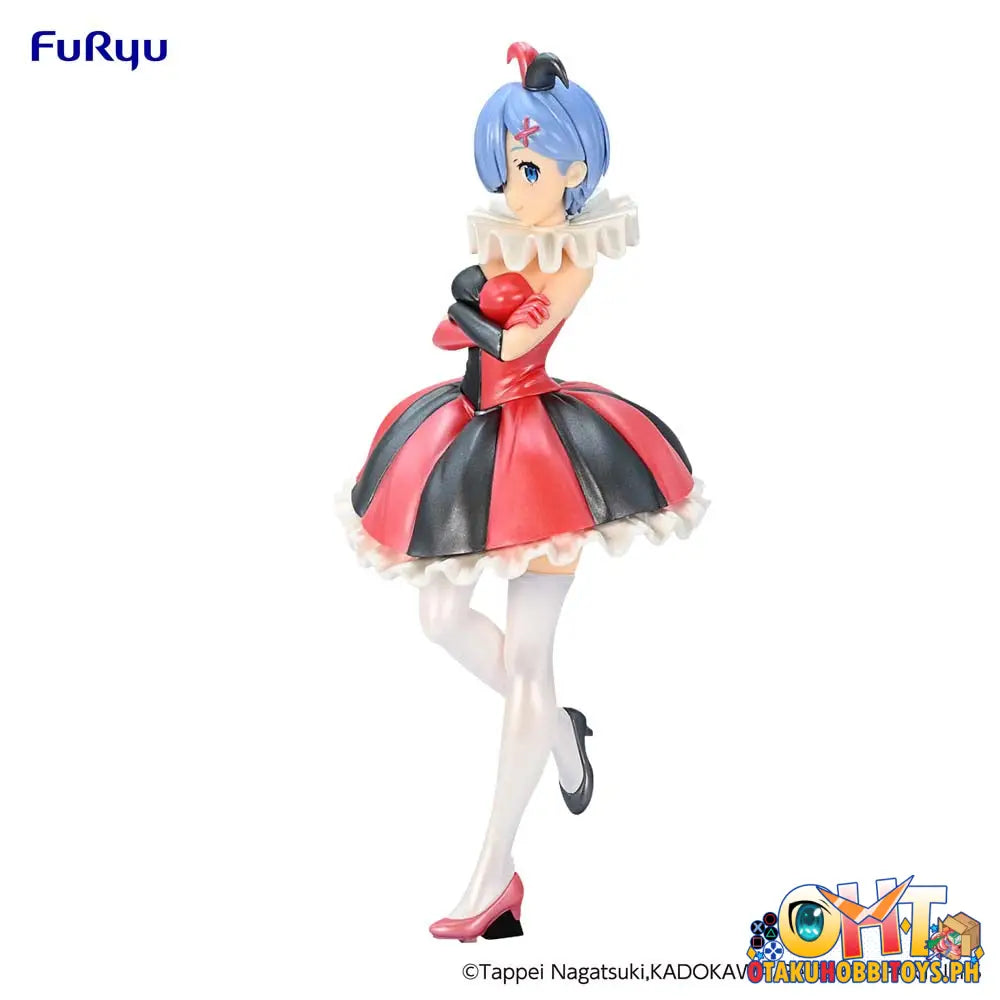 Furyu Re:zero Starting Life In Another World Sss Figure Rem Circus Pearl Color Ver. Prize