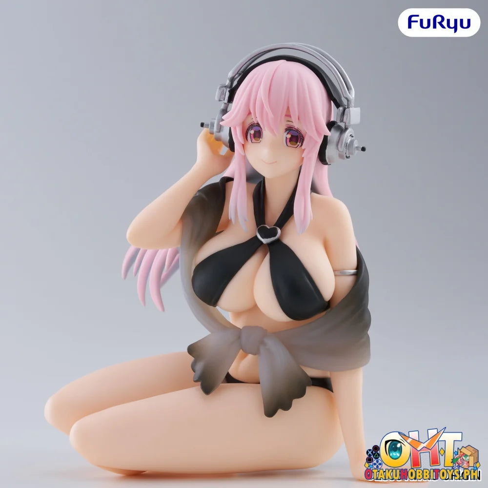 FuRyu SUPER SONICO Noodle Stopper Figure -Swimsuit Black Color ver.- Prize Figure