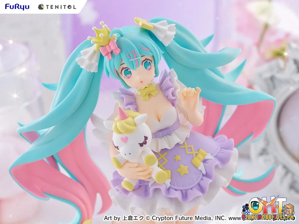 FuRyu TENITOL Hatsune Miku YUMEKAWA Princess Lavender ver. Prize Figure